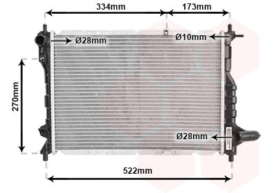 VAN WEZEL Radiaator,mootorijahutus 81002075